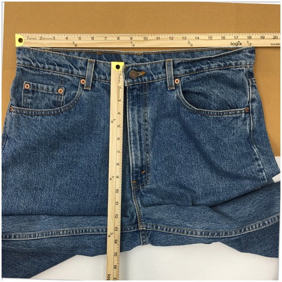 Vintage Levis 550‎ Mens Denim Jeans Relaxed Fit Size 36x30 Blue Wash Pants USA - Picture 7 of 9